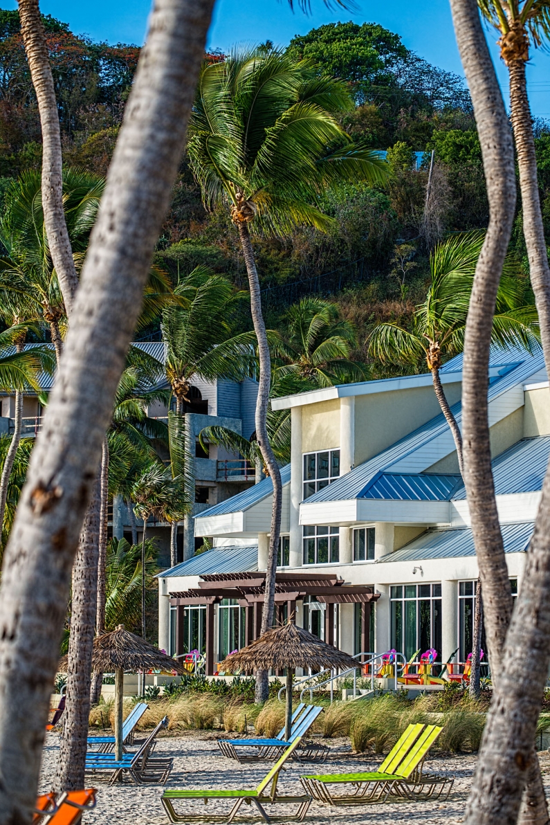 Facing a the sun rise A beautiful Caribbean resort